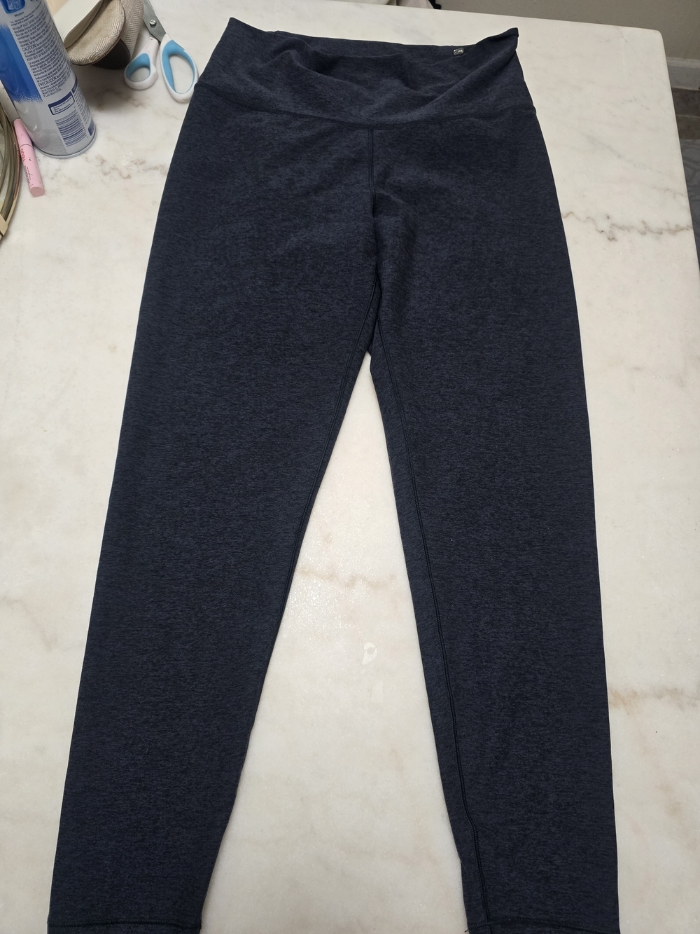 High-Waist Navy Performance Leggings